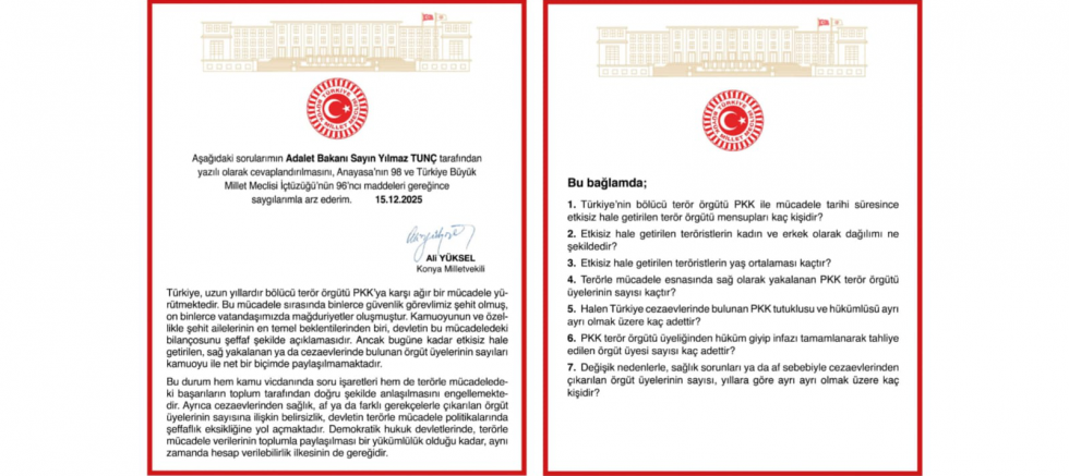 Ali Yüksel: Terörle Mücadelenin Bilançosu Şeffaf Şekilde Açıklanmalıdır