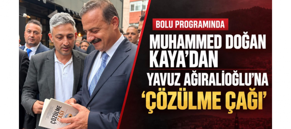 Başkan Muhammed Doğan Kaya, “Çözülme Çağı”nı Yavuz Ağıralioğlu’na Takdim Etti