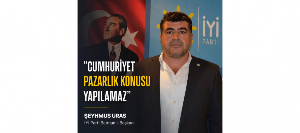 Başkan Şeyhmus Uras: Cumhuriyet Pazarlık Konusu Yapılamaz