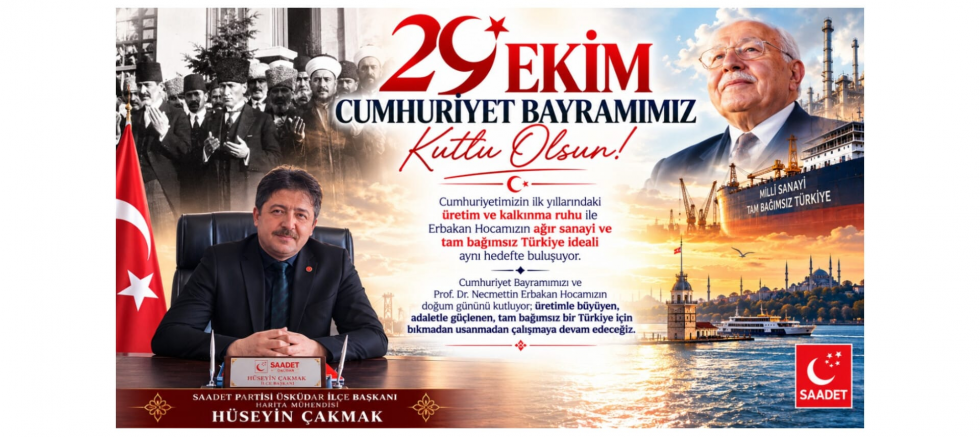 Çakmak: Cumhuriyet Üretim, Bağımsızlık ve Birlik Demektir