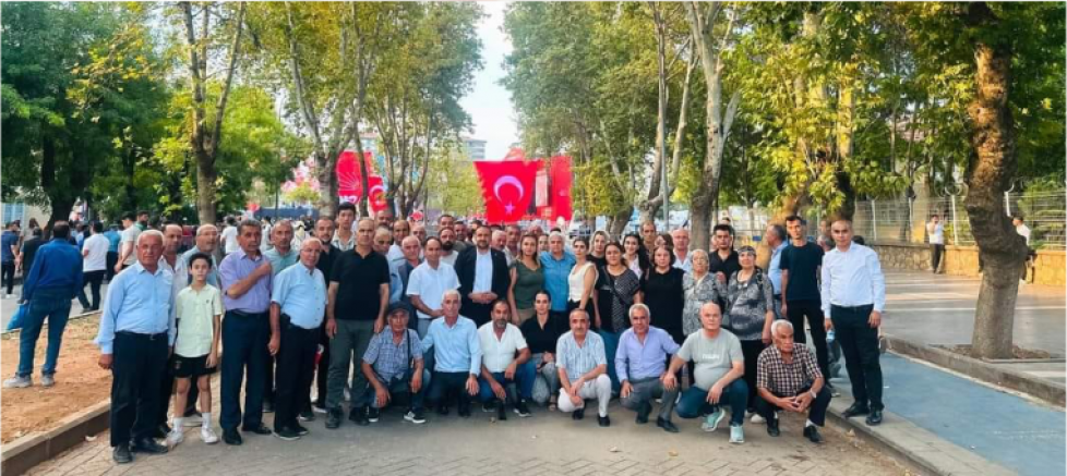 CHP ADIYAMAN'DAN GAZİANTEP FISTIK MİTİNGİNE TAM KADRO DESTEK