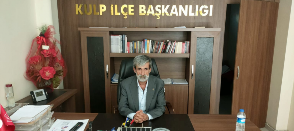 CHP KULP İLÇE BAŞKANI MEHMET İHSAN SANCAR’DAN DÜNYA ÇOCUK HAKLARI GÜNÜ MESAJI