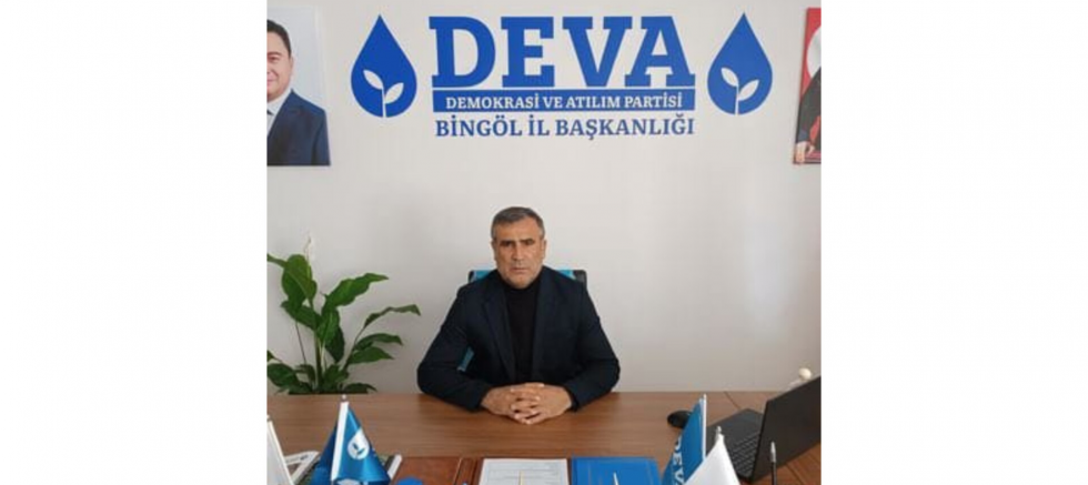 DEVA PARTİSİ BİNGÖL İL BAŞKANI NİHAT BARAÇ: “SÜREÇLERİ CİDDİYETLE YÖNETMEK, GÜVENLİĞİN VE TOPLUMSAL HUZURUN TEMEL ŞARTIDIR”
