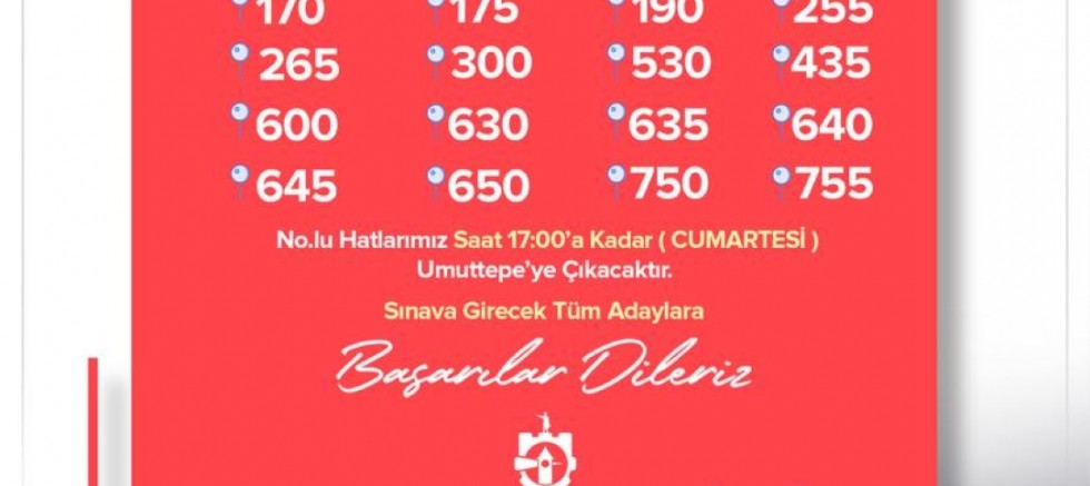 KPSS için Büyükşehir’den ek sefer