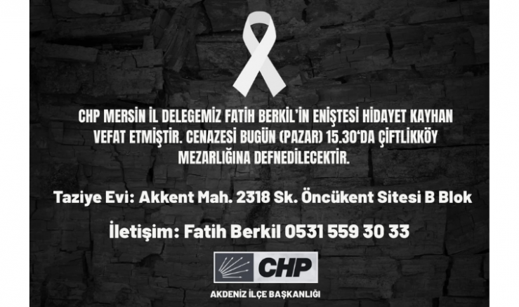Semih Palamut: Hidayet Kayhan’a Allah’tan Rahmet Diliyoruz