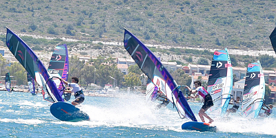 Alaçatı Wind Fest’’te Alaçatı’nın rüzgarı çocuk ve gençler için esmeye devam ediyor