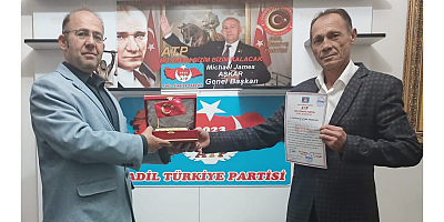 ATP GENEL BAŞKANI AŞKAR, ANKARA İL BAŞKANI VE MAMAK İLÇE BAŞKANINA MAZBATALARINI TESLİM ETTİ