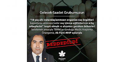 Aydoğmuş, artan suçlara dikkat çekerek, soru önergesinin reddedilmesini eleştirdi