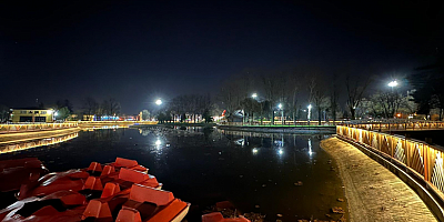 Aziz Duran Parkı’nın gece  görüntüsü bu dokunuşla değişti