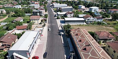 Başiskele Kullar Caddesi asfaltlandı