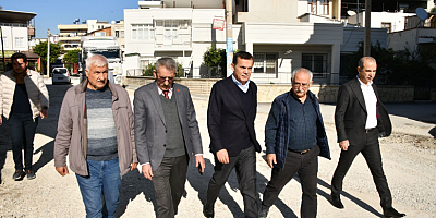 Başkan Abdullah Özyiğit çalışmaları yerinde inceledi, vatandaşlarla buluştu