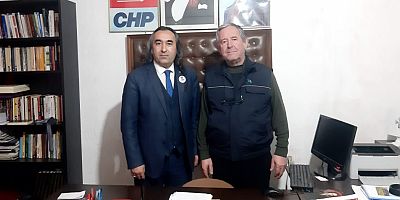BAŞKAN ADAYI AYDOĞMUŞ, CHP AKDAĞMADENİ İLÇE BAŞKANI AKOL’U ZİYARET ETTİ