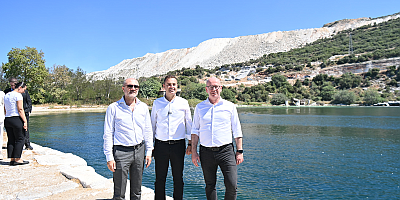 Başkan Akın Marmara Mermer Taş Fabrikası nı geleceğe kazandıracak