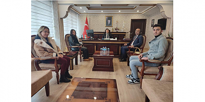 BAŞKAN AYDOĞMUŞ KAYMAKAM NEZİR'İ MAKAMINDA ZİYARET ETTİ!