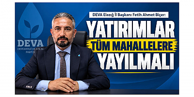 Başkan Biçer: Yatırımlar Tüm Mahallelere Yayılmalı