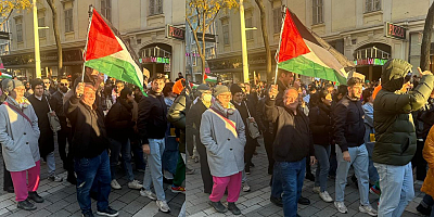 BAŞKAN ÇEVİK, AVUSTURYA’DA FİLİSTİN’E DESTEK EYLEMİNE KATILDI