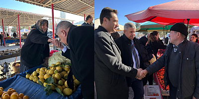 Başkan Kadir Koç'tan Ağlasun'da Pazar Ziyareti
