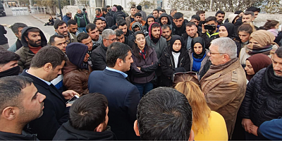 BAŞKAN KARADAĞ: EYLEM YAPAN EMEKÇİLERİN SESİ OLDU!