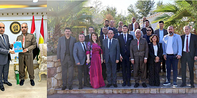 BAŞKAN KILIÇ BARZANİ YARDIM VAKFI BAŞKANI AHMED'İ ZİYARET ETTİ!