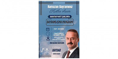 BAŞKAN METİN BAYDAR’DAN BAYRAM DAVETİ: “BİRLİKTE BAYRAMLAŞMAYA BEKLİYORUZ”