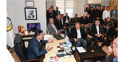 - Başkan Seçer ve Heyeti Mezitli Esnaf Kefalet Kooperatifi'ni Ziyaret Etti