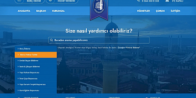 Belediye, “Borcu Yoktur” belgesini online erişme açtı