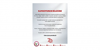 Berhan Şimşek: Eleştirim Eczacılık Mesleğine Değil Siyasi Bir Tutuma Yöneliktir