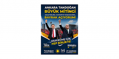 Cahit Can Tekin: Cumhuriyet Ve Adalet İçin Tandoğan'da Buluşalım