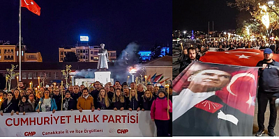 Çanakkale’de Atatürk Sevdalıları, Ata’ya Saygı İçin Yürüdü