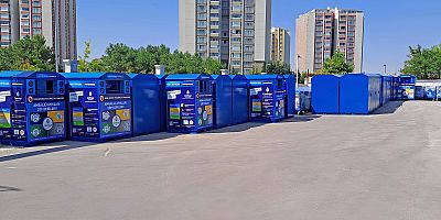 ÇANKAYA BELEDİYE BAŞKANI ALPER TAŞDELEN, SIFIR ATIK KAPSAMINDA 50 GERİ DÖNÜŞÜM KUMBARASI’NI YENİLETTİ.