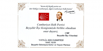 CHP BEYŞEHİR İLÇE BAŞKANI SEFA AKAR: “DEMOKRASİYE İNANCIMIZDAN VAZGEÇMEYECEĞİZ”