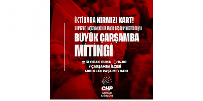 CHP Havza İlçe Başkanı Şener Geçit: 