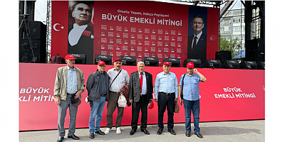 CHP Kahramanmaraş il örgütü “Büyük Emekli Mitingine” katıldı
