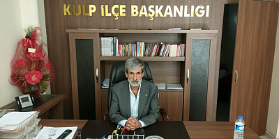 CHP Kulp İlçe Başkanı İhsan Sancar: “Siyaset Yargı Yoluyla Dizayn Edilemez”