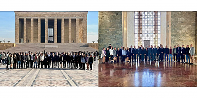 ​Chp Sarayköy İlçe Başkanı Mesut Efe Ve Örgütü Anıtkabir'de: Atatürk'ün Emaneti Cumhuriyet Sonsuza Dek Yaşayacak