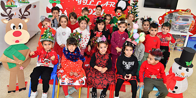 Çukurova’da miniklerin yeni yıl kutlaması