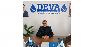 DEVA PARTİSİ BİNGÖL İL BAŞKANI NİHAT BARAÇ: “SÜREÇLERİ CİDDİYETLE YÖNETMEK, GÜVENLİĞİN VE TOPLUMSAL HUZURUN TEMEL ŞARTIDIR”