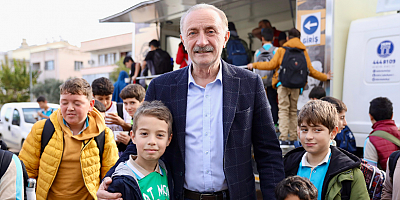 DİDİM BELEDİYESİ SOĞUK GÜNLERDE ÖĞRENCİLERİN İÇİNİ ISITTI