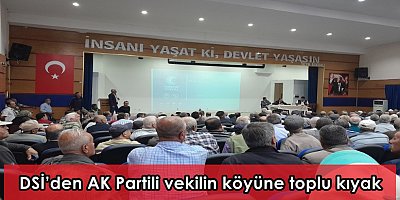 DSİ’den AK Partili vekilin köyüne toplu kıyak   
