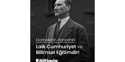 Eğitim-İş Kırşehir Şube Başkanı Öner Bayık Darbelerin Panzehirinin Laik Cumhuriyet ve Bilimsel Eğitim Olduğunu Vurguladı