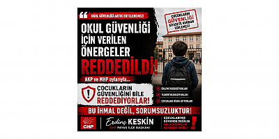 Erdinç Keskin: Çocuklarımızın Güvenliği Siyasi Hesaplara Kurban Edilemez