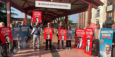 ESENLER İLÇE BAŞKANI CEMAL KAYA: “HALKIN İRADESİ YARGILANAMAZ, EKREM İMAMOĞLU’NA ÖZGÜRLÜK!”