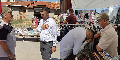 Fehmi Güray Çakır İhsaniye’de Pazar Esnafıyla Buluştu