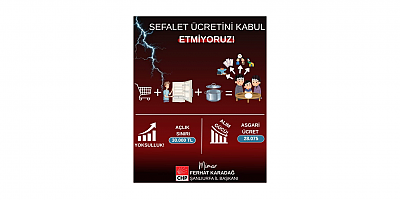 Ferhat Karadağ: 28.075 Tl Asgari Ücret Şanlıurfa’da Yoksulluğun Resmî İlanıdır