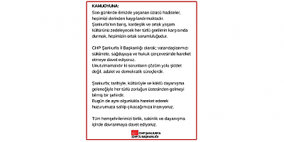 Ferhat Karadağ: Şanlıurfa’nın huzurunu zedeleyecek hiçbir gerilime izin vermeyiz