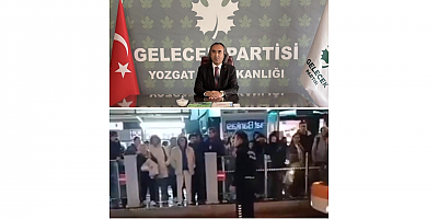 Gelecek Partisi Yozgat İl Başkanı Ömer Aydoğmuş: “Açığa Alınan Yozgatlı Polis Memurunun Yanındayız”