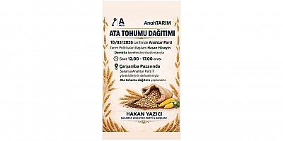 Hakan Yazıcı: Sakarya’da Ata Tohumu Seferberliği Başlıyor
