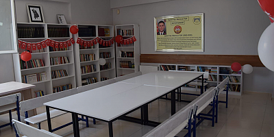 HATAY'DA ŞEHİDİN ADININ YAŞAYACAĞI KÜTÜPHANEYE GÖLCÜK BELEDİYESİ'NDEN DESTEK