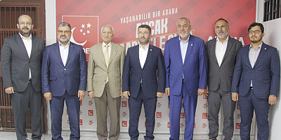 HÜDA-PAR’DAN, SAADET PARTİSİ ADANA İL BAŞKANI KEYHIDIR'A HAYIRLI OLSUN ZİYARETİ