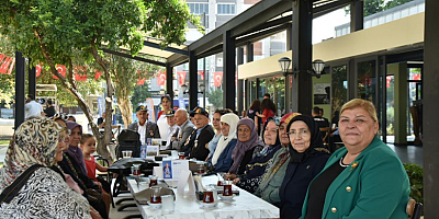 Hülya Erdem, kısa süre önce açılışını gerçekleştirdiği Yaşar Kemal Kadın ve Gençlik Yaşam Merkezi’nde gaziler ve şehit ailelerini ağırlamanın onurunu yaşadı